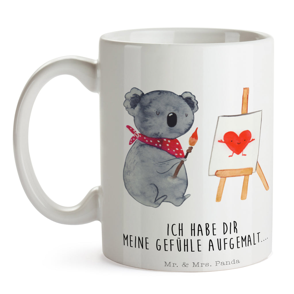 Tasse Koala Künstler Koala, Liebe, Liebensbeweis, Liebesgeschenk, Gefühle, Künstler, zeichnen Becher, Kaffeetasse, Kaffeebecher, Tee, Frühstück, Büro  Koala, Koalabär