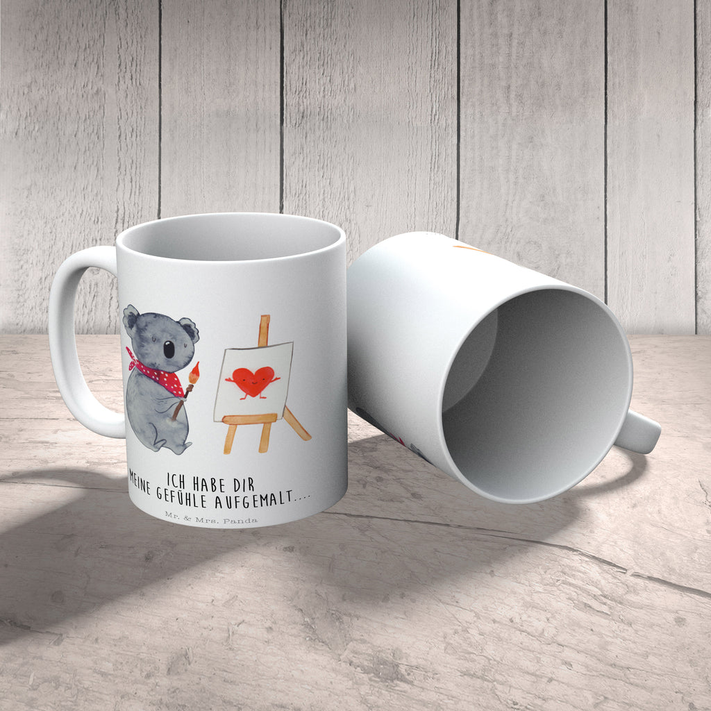 Tasse Koala Künstler Koala, Liebe, Liebensbeweis, Liebesgeschenk, Gefühle, Künstler, zeichnen Becher, Kaffeetasse, Kaffeebecher, Tee, Frühstück, Büro  Koala, Koalabär