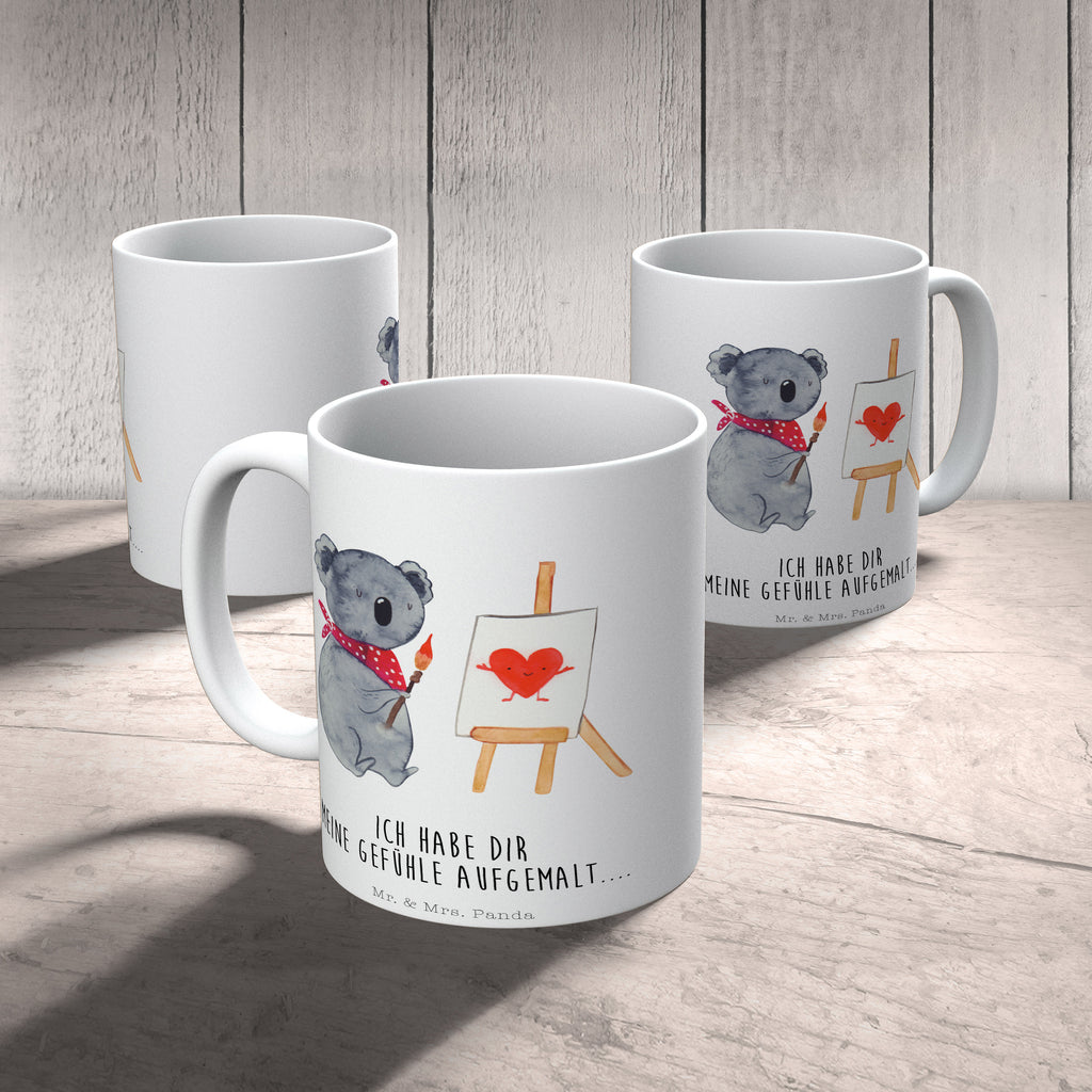 Tasse Koala Künstler Koala, Liebe, Liebensbeweis, Liebesgeschenk, Gefühle, Künstler, zeichnen Becher, Kaffeetasse, Kaffeebecher, Tee, Frühstück, Büro  Koala, Koalabär