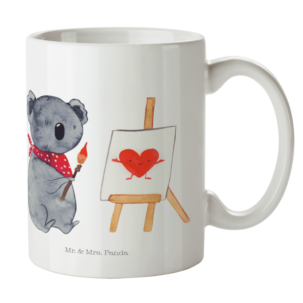 Tasse Koala Künstler Koala, Liebe, Liebensbeweis, Liebesgeschenk, Gefühle, Künstler, zeichnen Becher, Kaffeetasse, Kaffeebecher, Tee, Frühstück, Büro  Koala, Koalabär