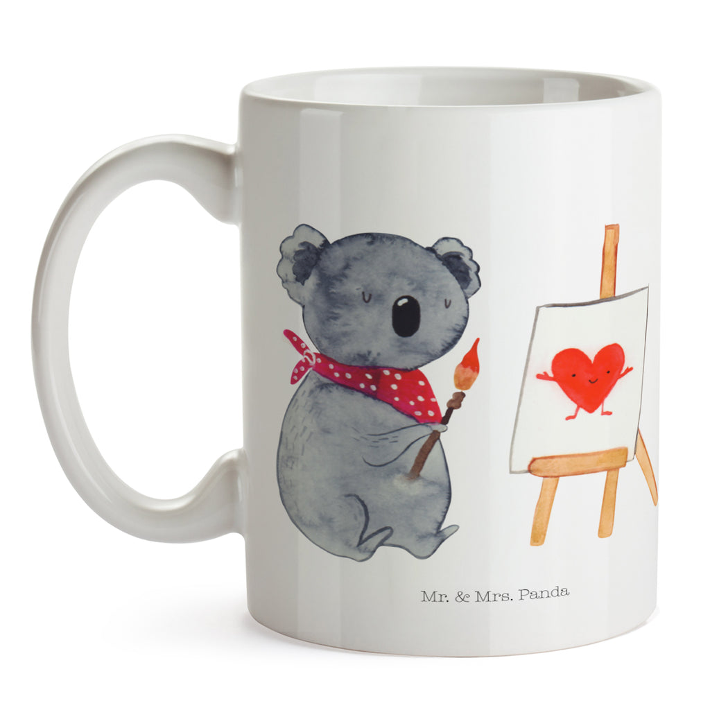 Tasse Koala Künstler Koala, Liebe, Liebensbeweis, Liebesgeschenk, Gefühle, Künstler, zeichnen Becher, Kaffeetasse, Kaffeebecher, Tee, Frühstück, Büro  Koala, Koalabär