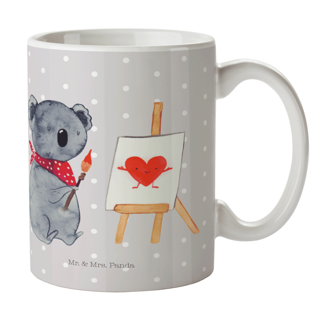 Tasse Koala Künstler Koala, Liebe, Liebensbeweis, Liebesgeschenk, Gefühle, Künstler, zeichnen Becher, Kaffeetasse, Kaffeebecher, Tee, Frühstück, Büro  Koala, Koalabär