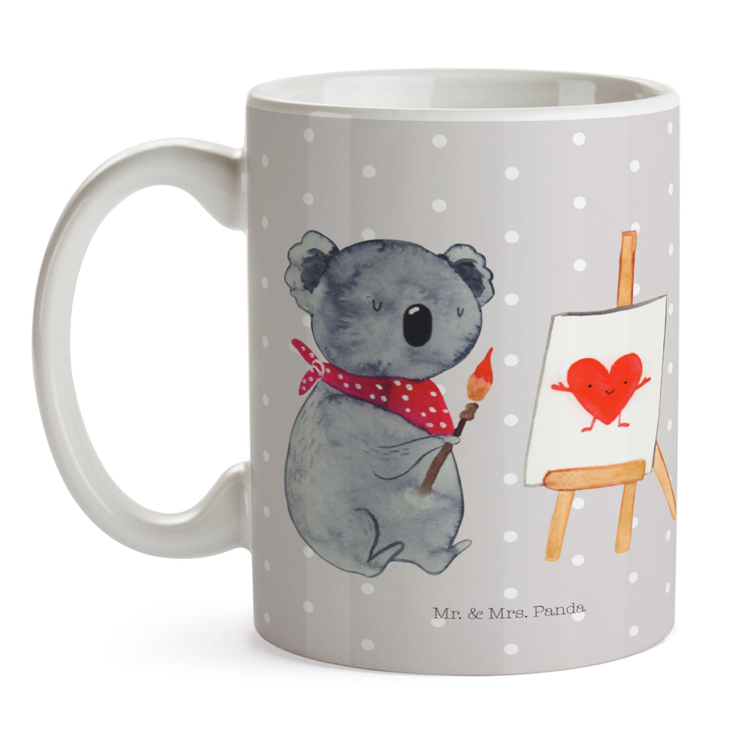 Tasse Koala Künstler Koala, Liebe, Liebensbeweis, Liebesgeschenk, Gefühle, Künstler, zeichnen Becher, Kaffeetasse, Kaffeebecher, Tee, Frühstück, Büro  Koala, Koalabär
