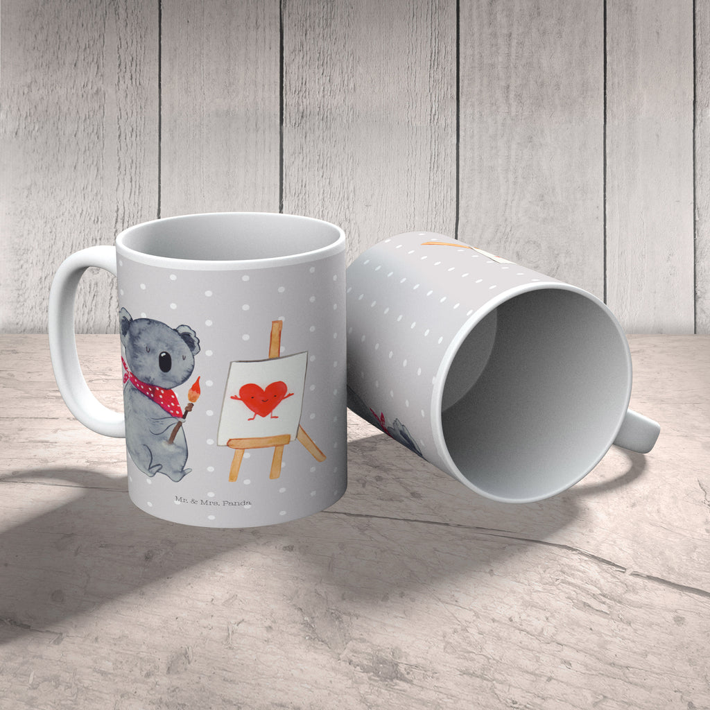 Tasse Koala Künstler Koala, Liebe, Liebensbeweis, Liebesgeschenk, Gefühle, Künstler, zeichnen Becher, Kaffeetasse, Kaffeebecher, Tee, Frühstück, Büro  Koala, Koalabär
