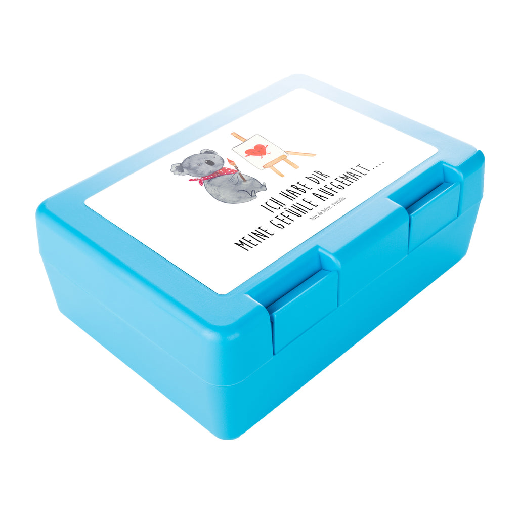 Brotdose Koala Künstler Brotbox, Snackbox, Lunch box, Butterbrotdose, Brotzeitbox, Koala, Koalabär, Liebe, Liebensbeweis, Liebesgeschenk, Gefühle, Künstler, zeichnen