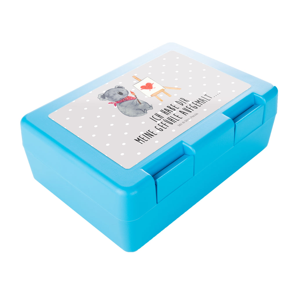 Brotdose Koala Künstler Brotbox, Snackbox, Lunch box, Butterbrotdose, Brotzeitbox, Koala, Koalabär, Liebe, Liebensbeweis, Liebesgeschenk, Gefühle, Künstler, zeichnen