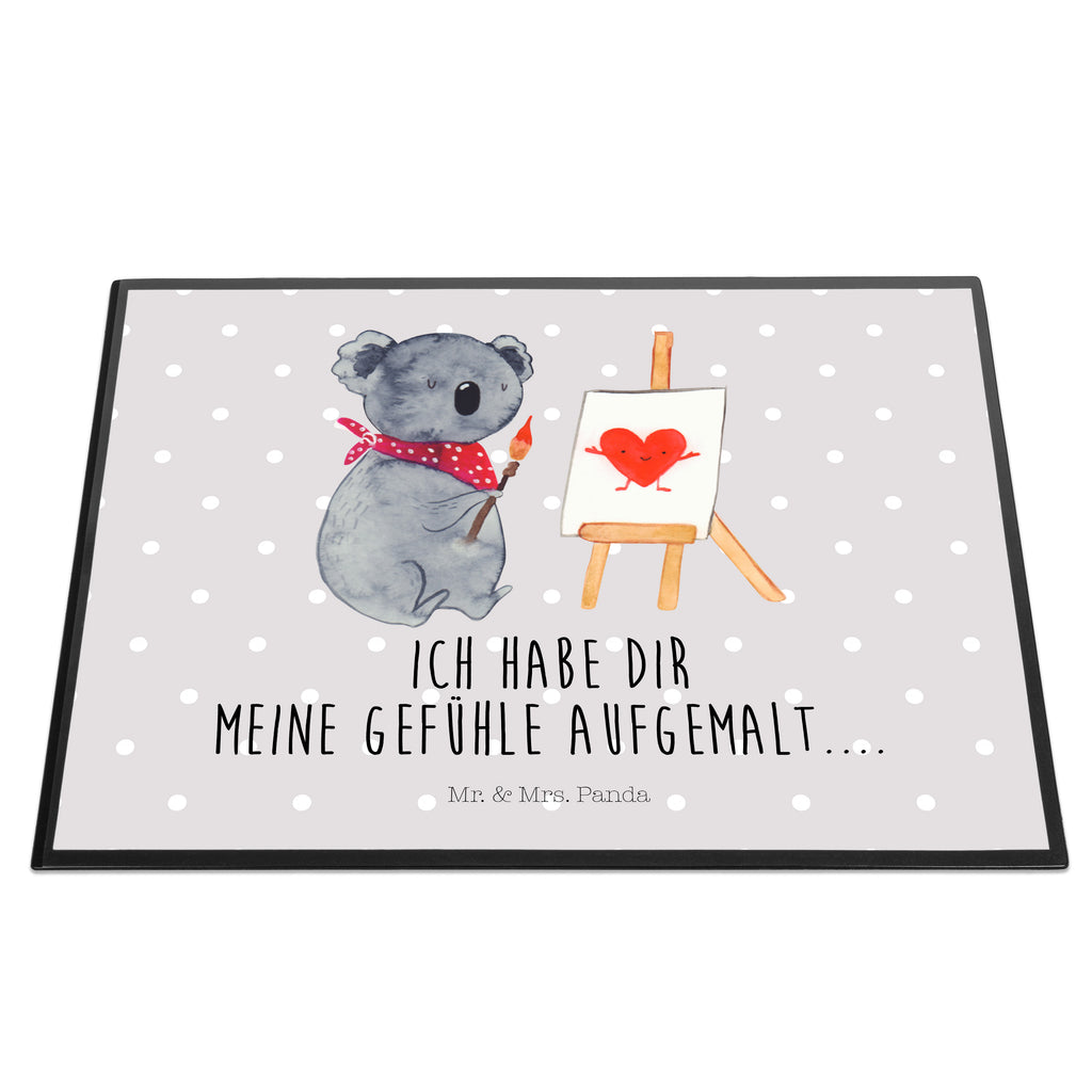Schreibtischunterlage Koala Künstler Schreibunterlage, Schreibtischauflage, Bürobedarf, Büroartikel, Schreibwaren, Schreibtisch Unterlagen, Schreibtischunterlage Groß, Koala, Koalabär, Liebe, Liebensbeweis, Liebesgeschenk, Gefühle, Künstler, zeichnen