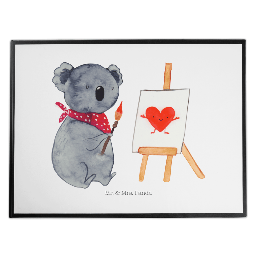 Schreibtischunterlage Koala Künstler Schreibunterlage, Schreibtischauflage, Bürobedarf, Büroartikel, Schreibwaren, Schreibtisch Unterlagen, Schreibtischunterlage Groß, Koala, Koalabär, Liebe, Liebensbeweis, Liebesgeschenk, Gefühle, Künstler, zeichnen