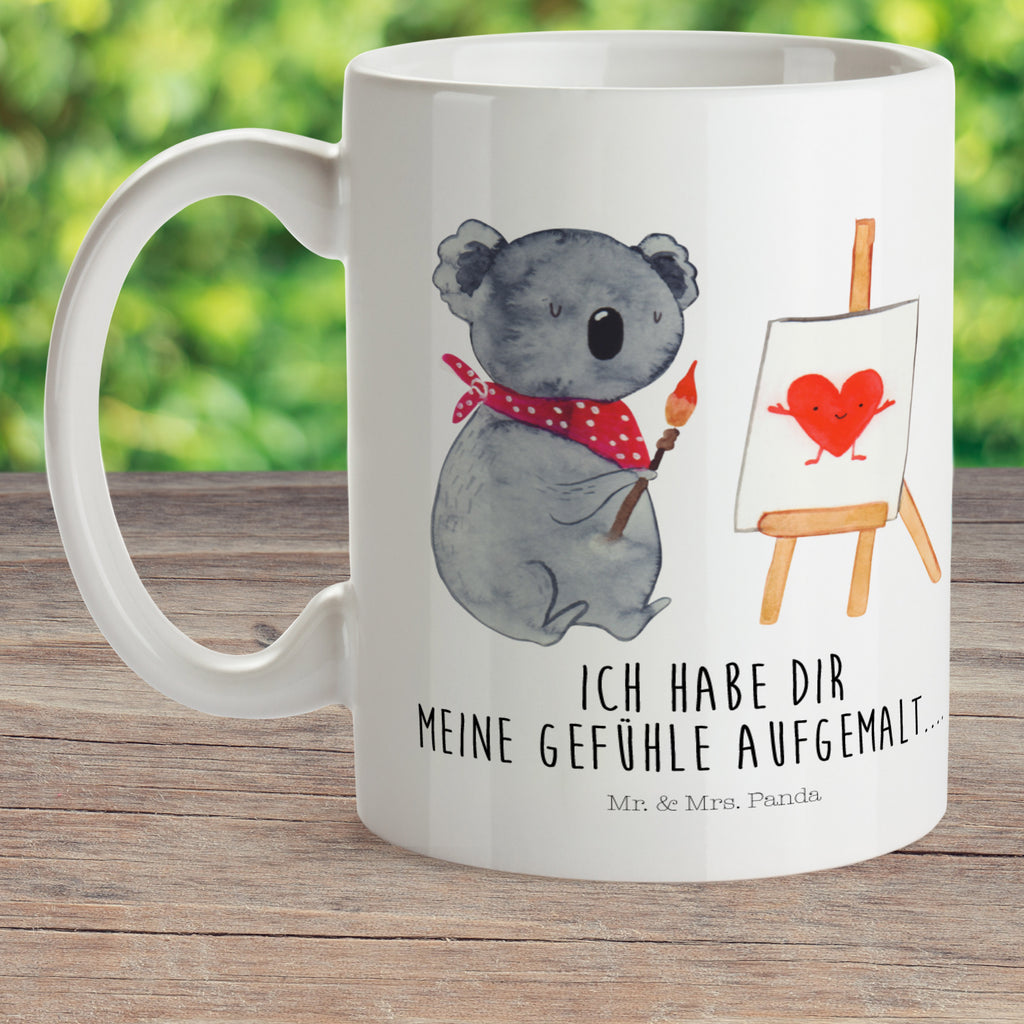 Kindertasse Koala Künstler Kunststoff Tasse, Kindergarten, Tasse, Trinkbecher, Camping Becher, Kaffeetasse, Kunststoffbecher, Kindergartenbecher, Outdoorgeschirr, Kunststoffgeschirr, Reisebecher, Reisetasse, Kinderbecher, Koala, Koalabär, Liebe, Liebensbeweis, Liebesgeschenk, Gefühle, Künstler, zeichnen