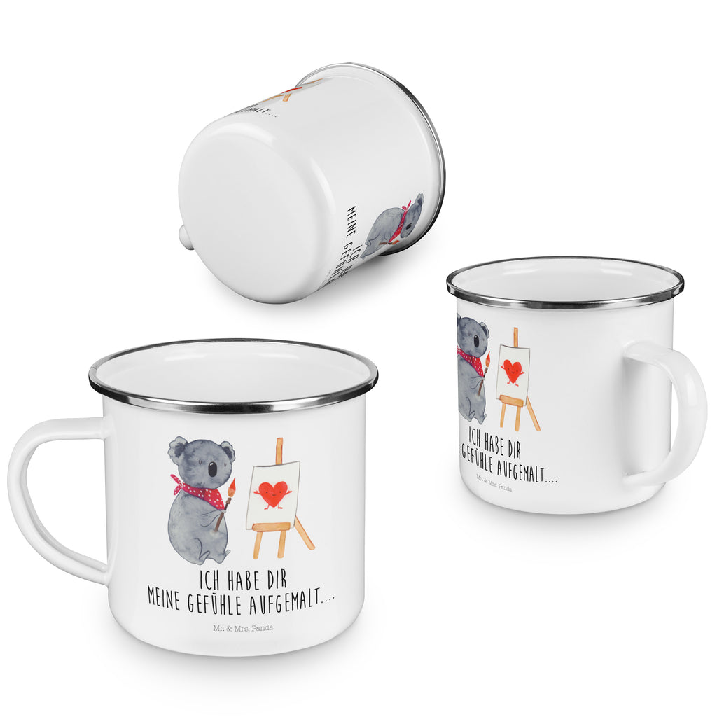 Camping Emaille Tasse Koala Künstler Campingtasse, Trinkbecher, Metalltasse, Outdoor Tasse, Emaille Trinkbecher, Blechtasse Outdoor, Emaille Campingbecher, Edelstahl Trinkbecher, Metalltasse für Camping, Kaffee Blechtasse, Camping Tasse Metall, Koala, Koalabär, Liebe, Liebensbeweis, Liebesgeschenk, Gefühle, Künstler, zeichnen