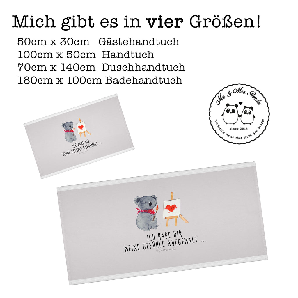 50 x 100 Handtuch Koala Künstler Handtuch, Badehandtuch, Badezimmer, Handtücher, groß, Kinder, Baby, Koala, Koalabär, Liebe, Liebensbeweis, Liebesgeschenk, Gefühle, Künstler, zeichnen
