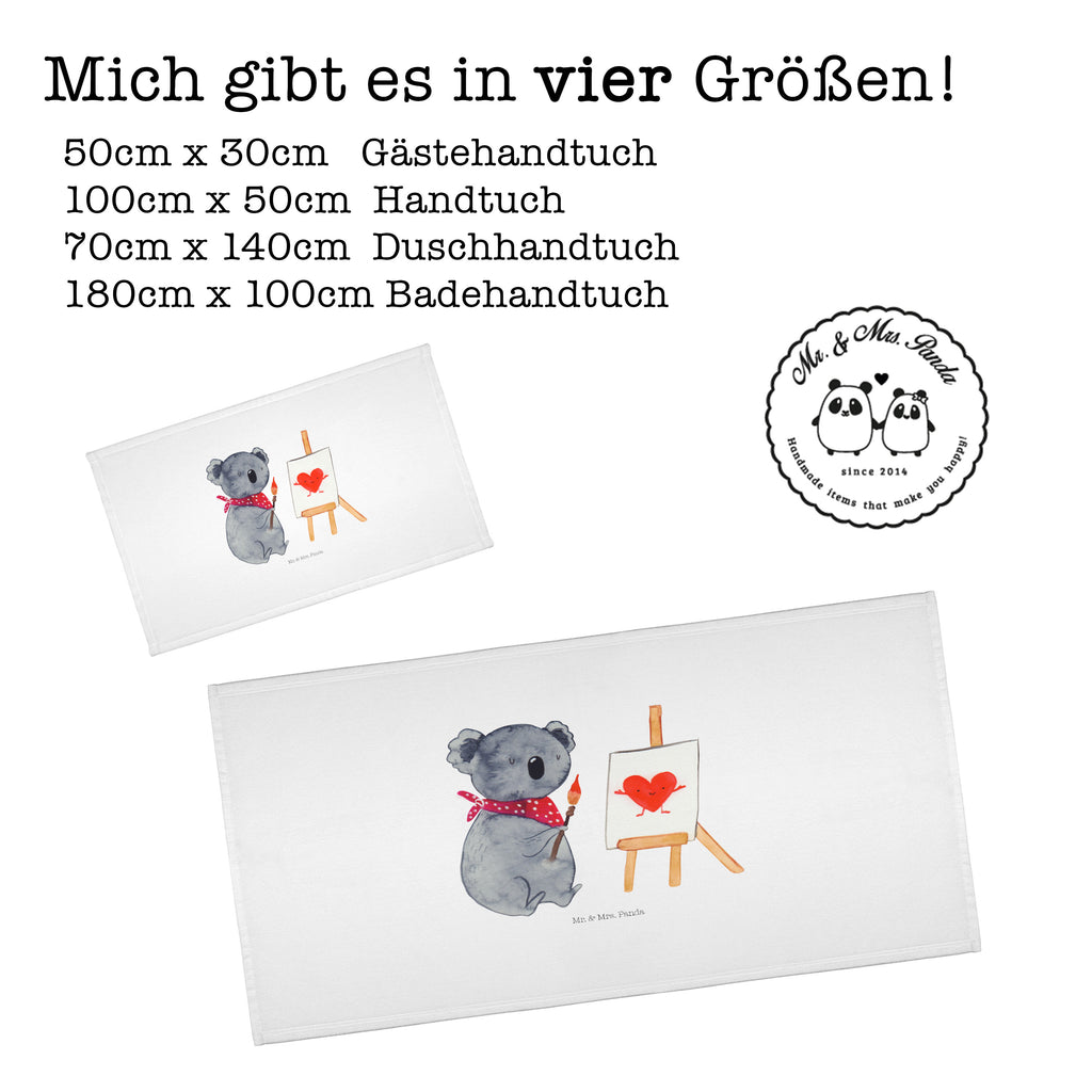 50 x 100 Handtuch Koala Künstler Handtuch, Badehandtuch, Badezimmer, Handtücher, groß, Kinder, Baby, Koala, Koalabär, Liebe, Liebensbeweis, Liebesgeschenk, Gefühle, Künstler, zeichnen