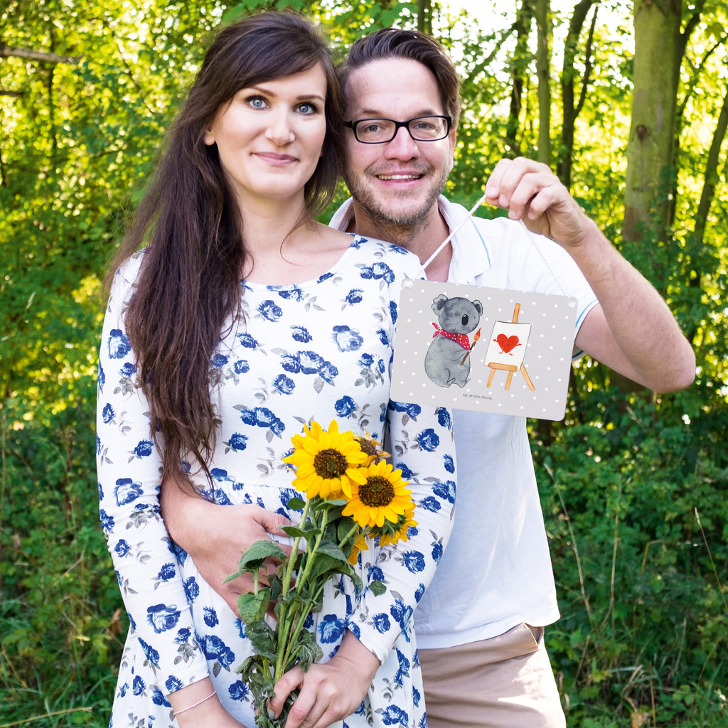 Deko Schild Koala Künstler Dekoschild, Deko Schild, Schild, Tür Schild, Türschild, Holzschild, Wandschild, Wanddeko, Koala, Koalabär, Liebe, Liebensbeweis, Liebesgeschenk, Gefühle, Künstler, zeichnen