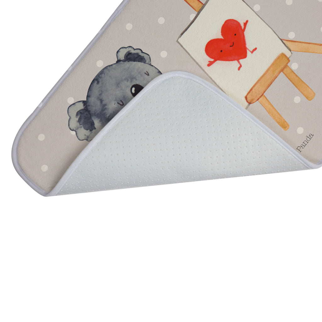 Badvorleger Koala Künstler Badematte, Badteppich, Duschvorleger, Badezimmerteppich, Badezimmermatte, Badvorleger, Duschmatte, Duschteppich, Koala, Koalabär, Liebe, Liebensbeweis, Liebesgeschenk, Gefühle, Künstler, zeichnen