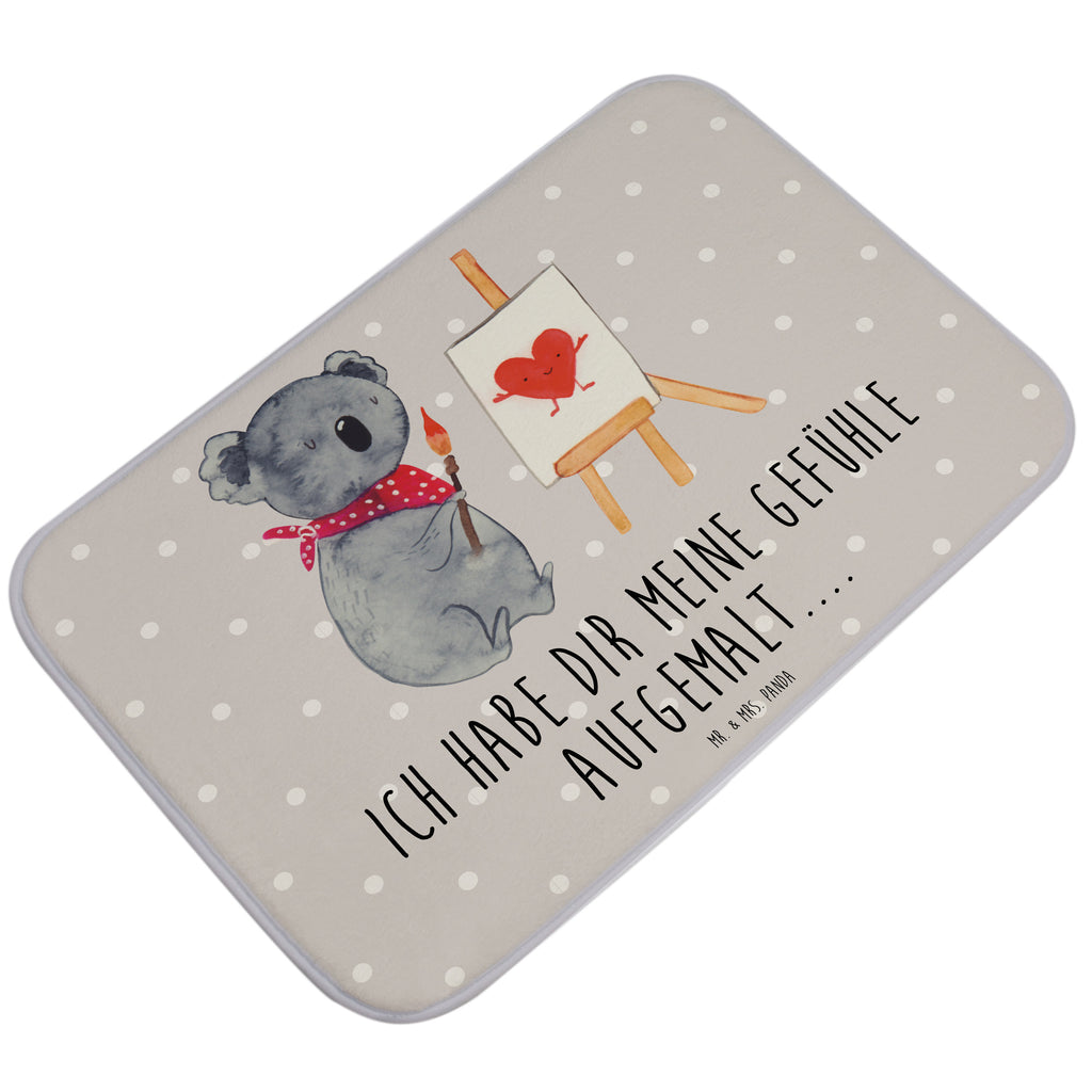 Badvorleger Koala Künstler Badematte, Badteppich, Duschvorleger, Badezimmerteppich, Badezimmermatte, Badvorleger, Duschmatte, Duschteppich, Koala, Koalabär, Liebe, Liebensbeweis, Liebesgeschenk, Gefühle, Künstler, zeichnen