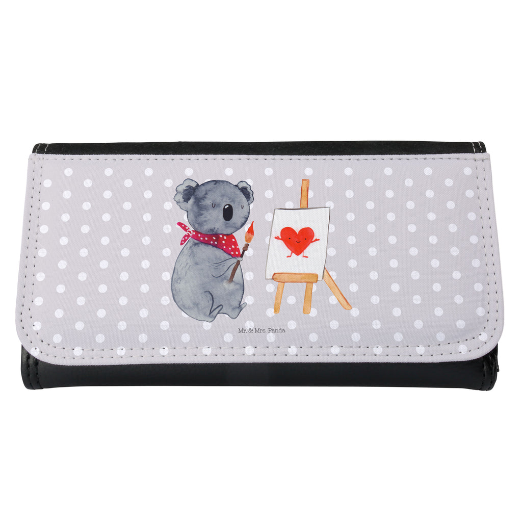 Damen Portemonnaie Koala Künstler Portemonnaie, Portemonee, Geldbörse, Damen, Groß, XXL, Geldbeutel, Portemonnaies, Koala, Koalabär, Liebe, Liebensbeweis, Liebesgeschenk, Gefühle, Künstler, zeichnen