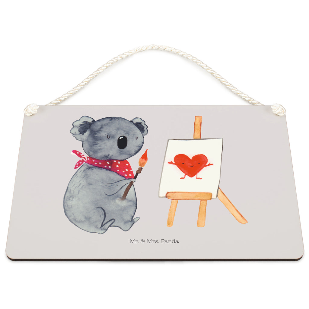 Deko Schild Koala Künstler Dekoschild, Deko Schild, Schild, Tür Schild, Türschild, Holzschild, Wandschild, Wanddeko, Koala, Koalabär, Liebe, Liebensbeweis, Liebesgeschenk, Gefühle, Künstler, zeichnen