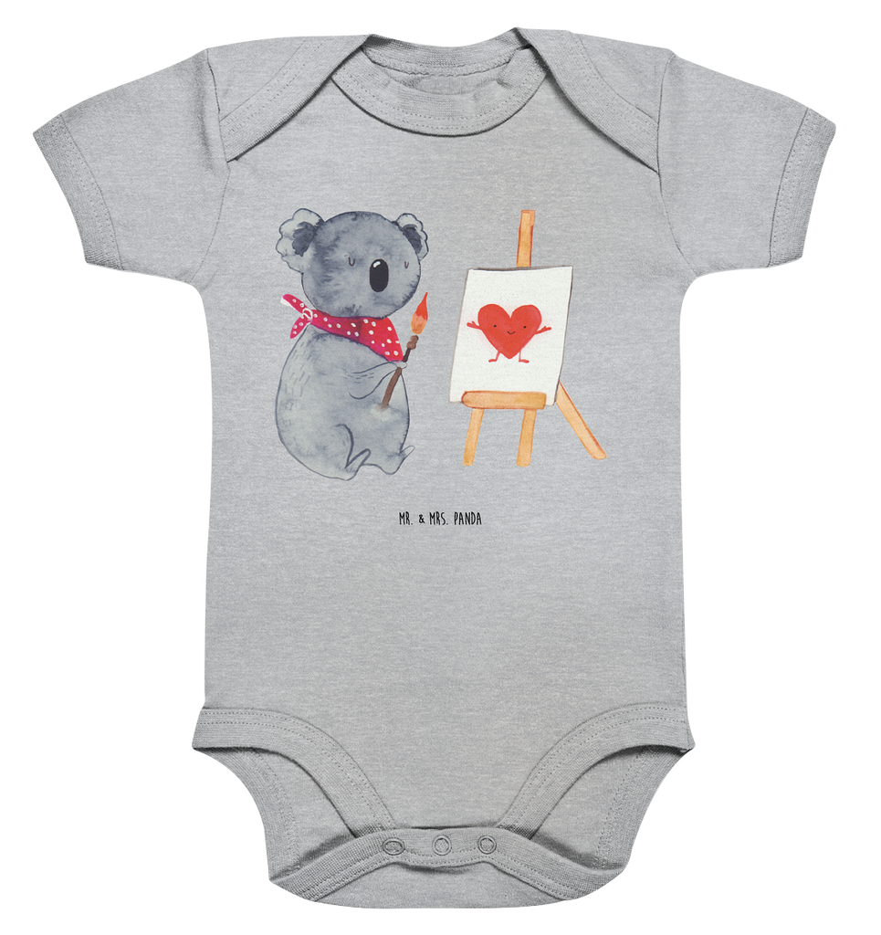 Organic Baby Body Koala Künstler Babykleidung, Babystrampler, Strampler, Wickelbody, Baby Erstausstattung, Junge, Mädchen, Koala, Koalabär, Liebe, Liebensbeweis, Liebesgeschenk, Gefühle, Künstler, zeichnen