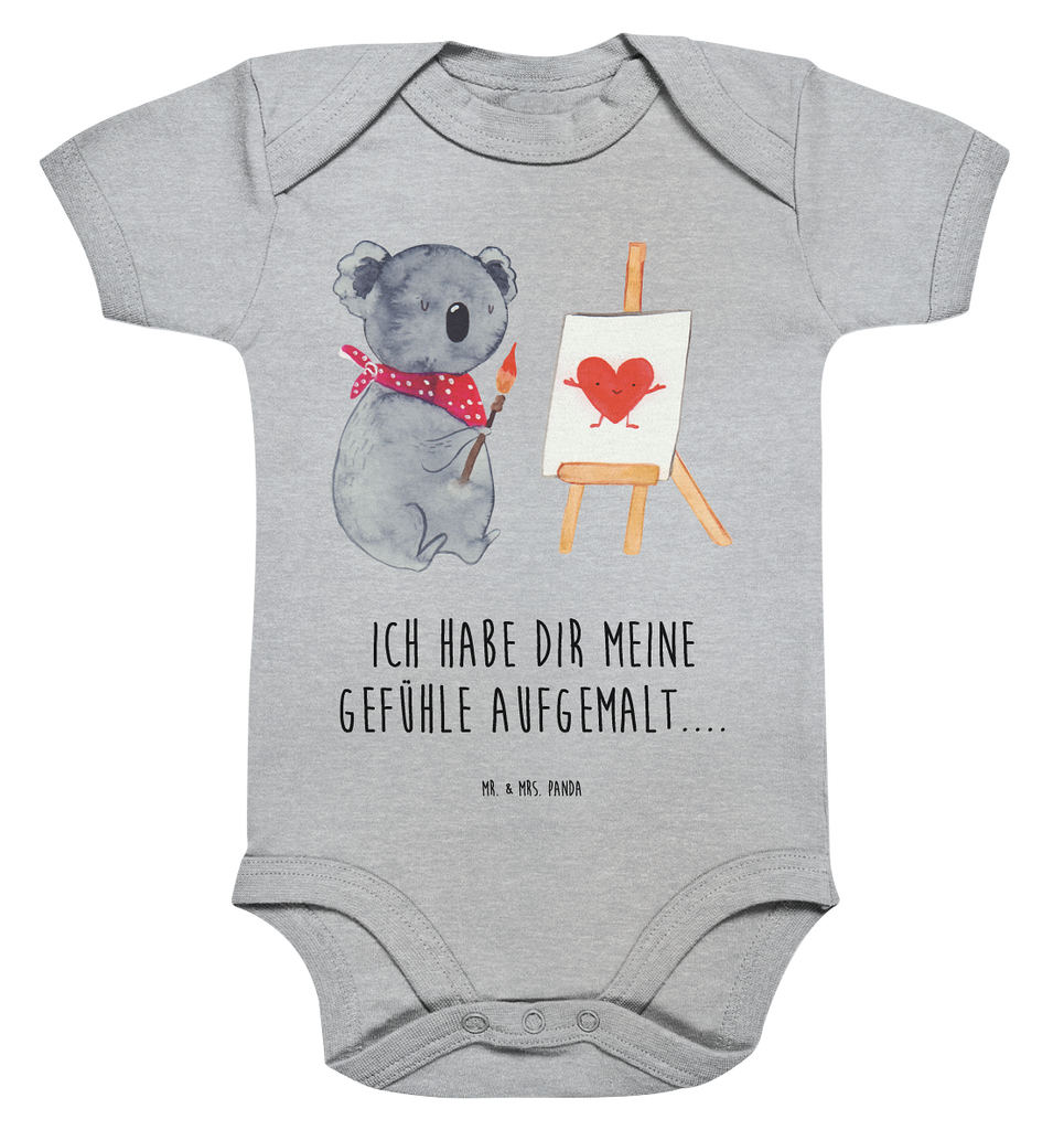Organic Baby Body Koala Künstler Babykleidung, Babystrampler, Strampler, Wickelbody, Baby Erstausstattung, Junge, Mädchen, Koala, Koalabär, Liebe, Liebensbeweis, Liebesgeschenk, Gefühle, Künstler, zeichnen