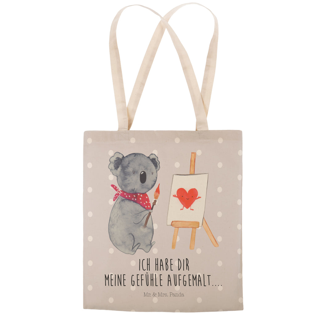 Einkaufstasche Koala Künstler Tragetasche, Tasche, Beutel, Stofftasche, Baumwolltasche, Umhängetasche, Shopper, Koala, Koalabär, Liebe, Liebensbeweis, Liebesgeschenk, Gefühle, Künstler, zeichnen