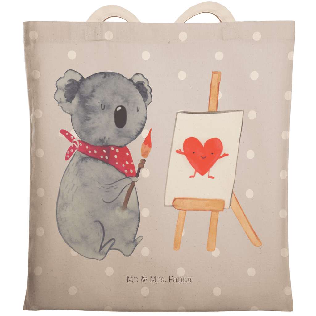 Einkaufstasche Koala Künstler Tragetasche, Tasche, Beutel, Stofftasche, Baumwolltasche, Umhängetasche, Shopper, Koala, Koalabär, Liebe, Liebensbeweis, Liebesgeschenk, Gefühle, Künstler, zeichnen