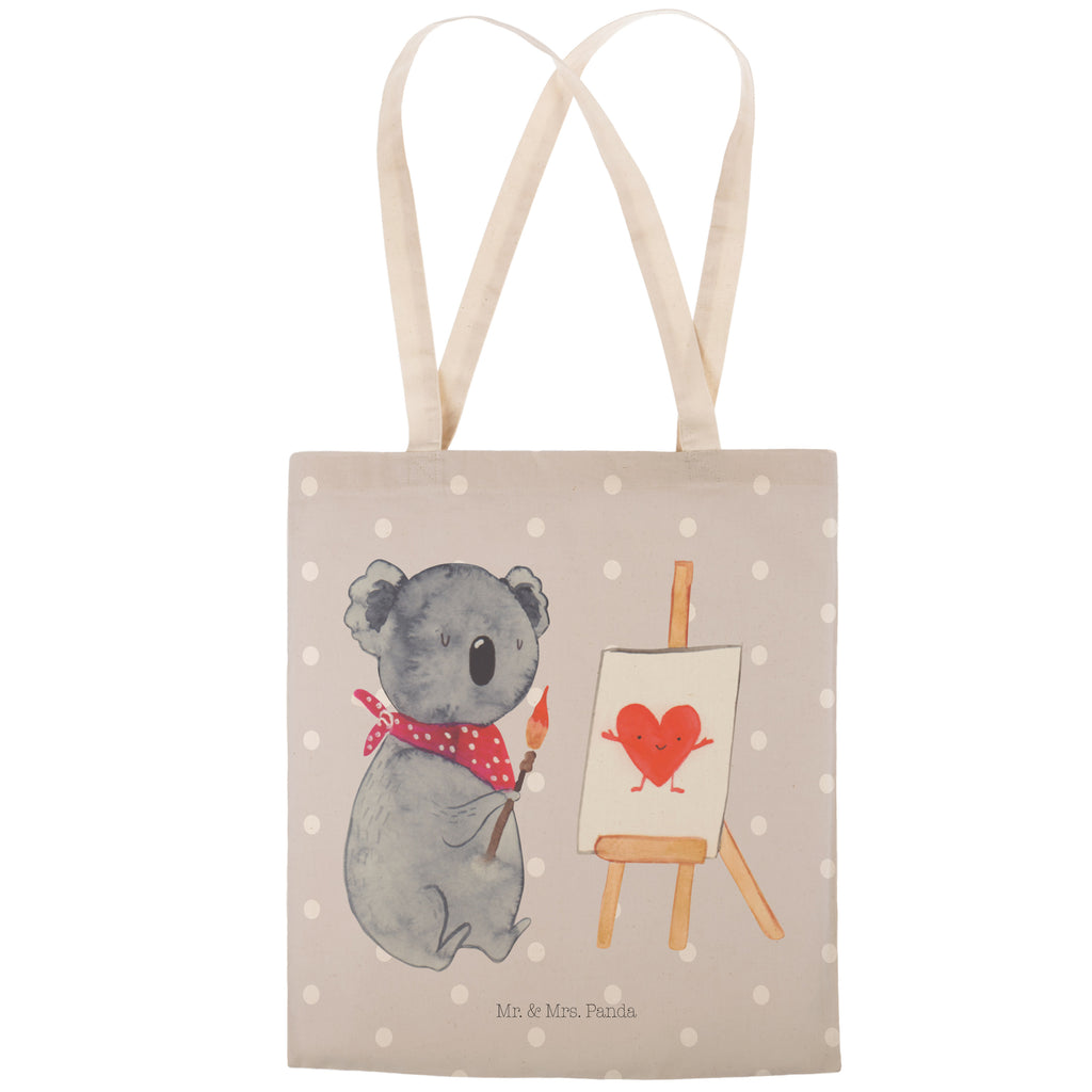 Einkaufstasche Koala Künstler Tragetasche, Tasche, Beutel, Stofftasche, Baumwolltasche, Umhängetasche, Shopper, Koala, Koalabär, Liebe, Liebensbeweis, Liebesgeschenk, Gefühle, Künstler, zeichnen