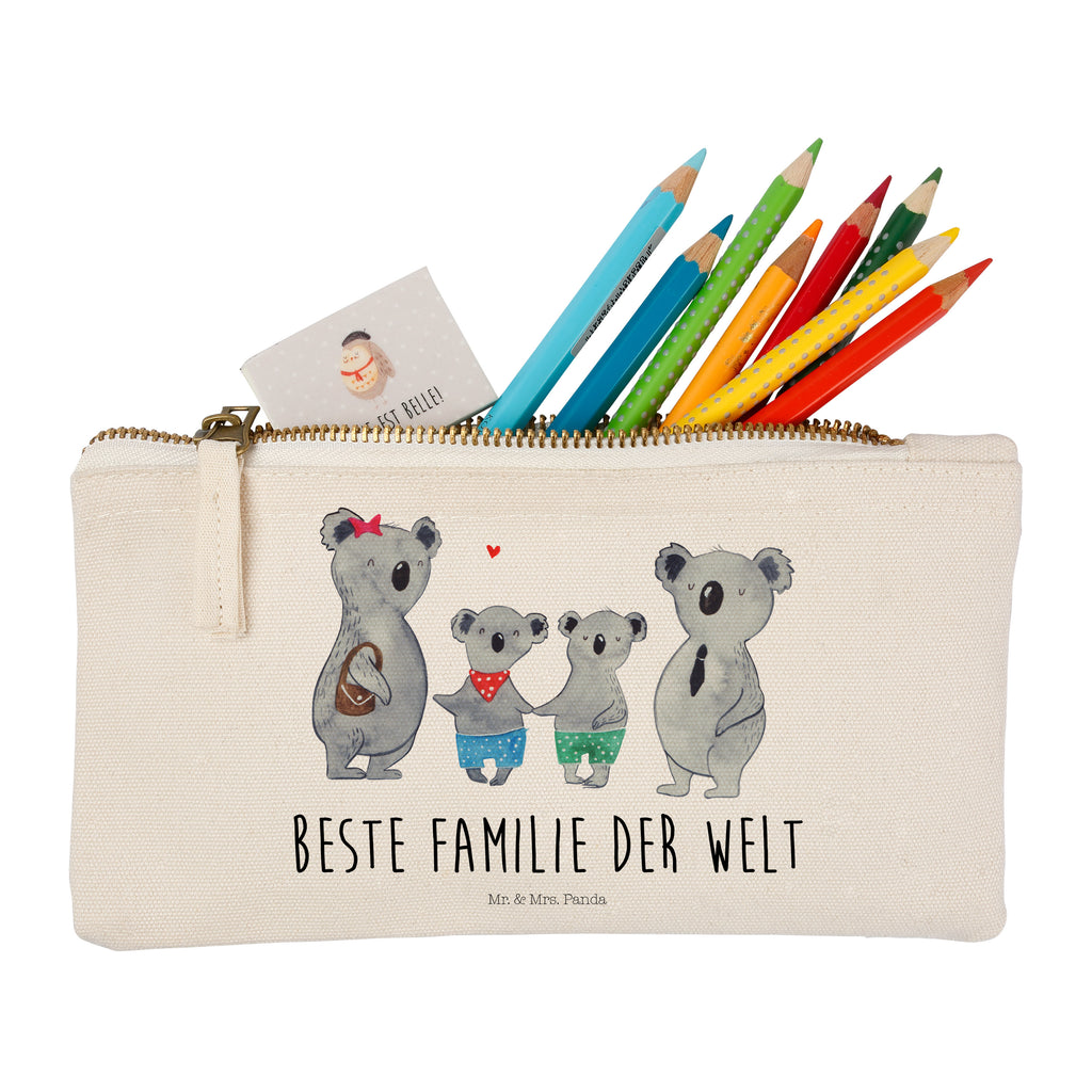 Schminktasche Koala Familie zwei Schminktasche, Kosmetiktasche, Kosmetikbeutel, Stiftemäppchen, Etui, Federmappe, Makeup, XXL, Schminketui, Kosmetiketui, Schlamperetui, Familie, Vatertag, Muttertag, Bruder, Schwester, Mama, Papa, Oma, Opa, Koala, Koalabär, beste Familie, Familienzeit, Familienleben, Koalafamilie, Lieblingsfamilie