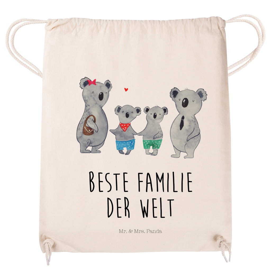 Sportbeutel Koala Familie zwei Turnbeutel, Beutel, Sporttasche, Tasche, Stoffbeutel, Familie, Vatertag, Muttertag, Bruder, Schwester, Mama, Papa, Oma, Opa, Koala, Koalabär, beste Familie, Familienzeit, Familienleben, Koalafamilie, Lieblingsfamilie