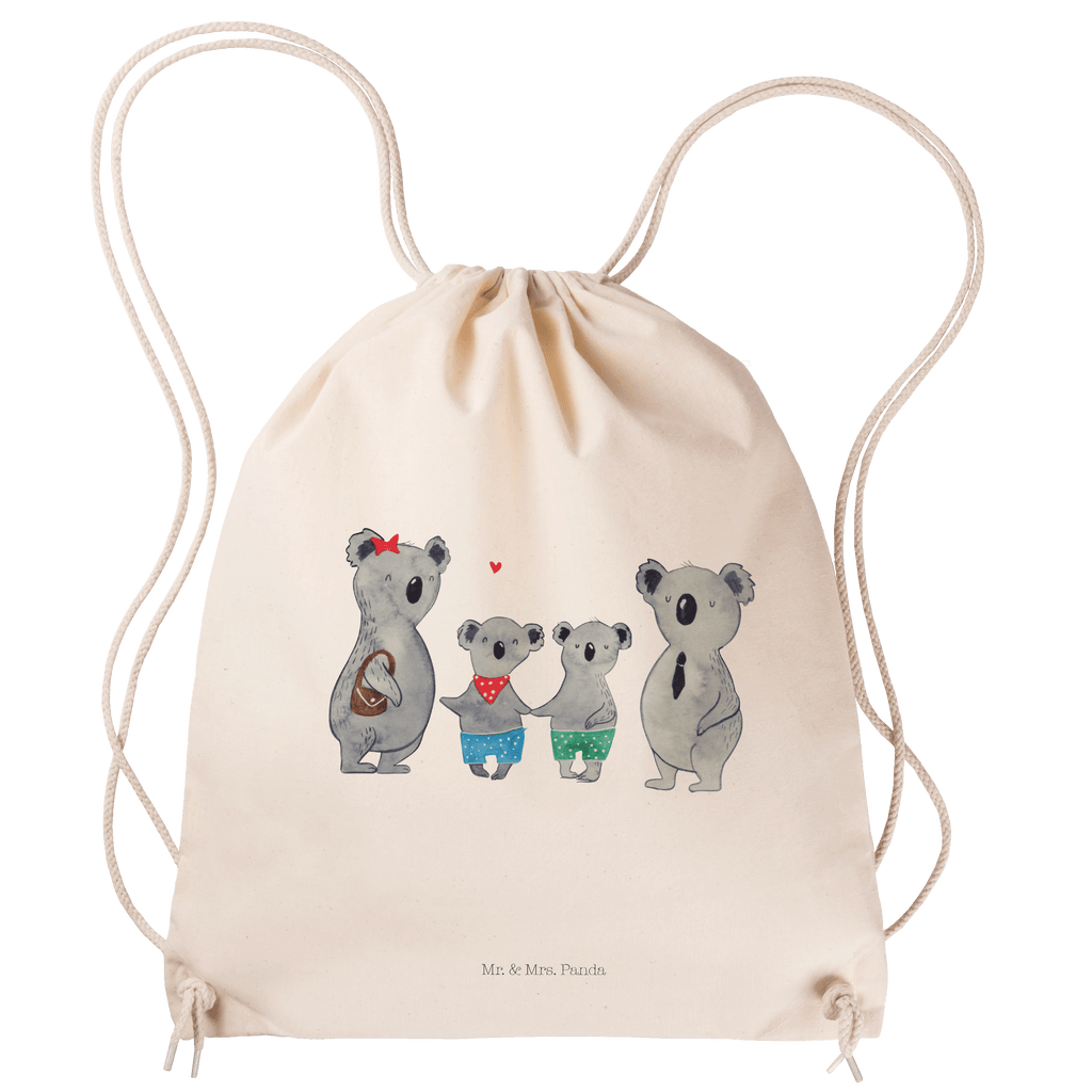 Sportbeutel Koala Familie zwei Turnbeutel, Beutel, Sporttasche, Tasche, Stoffbeutel, Familie, Vatertag, Muttertag, Bruder, Schwester, Mama, Papa, Oma, Opa, Koala, Koalabär, beste Familie, Familienzeit, Familienleben, Koalafamilie, Lieblingsfamilie