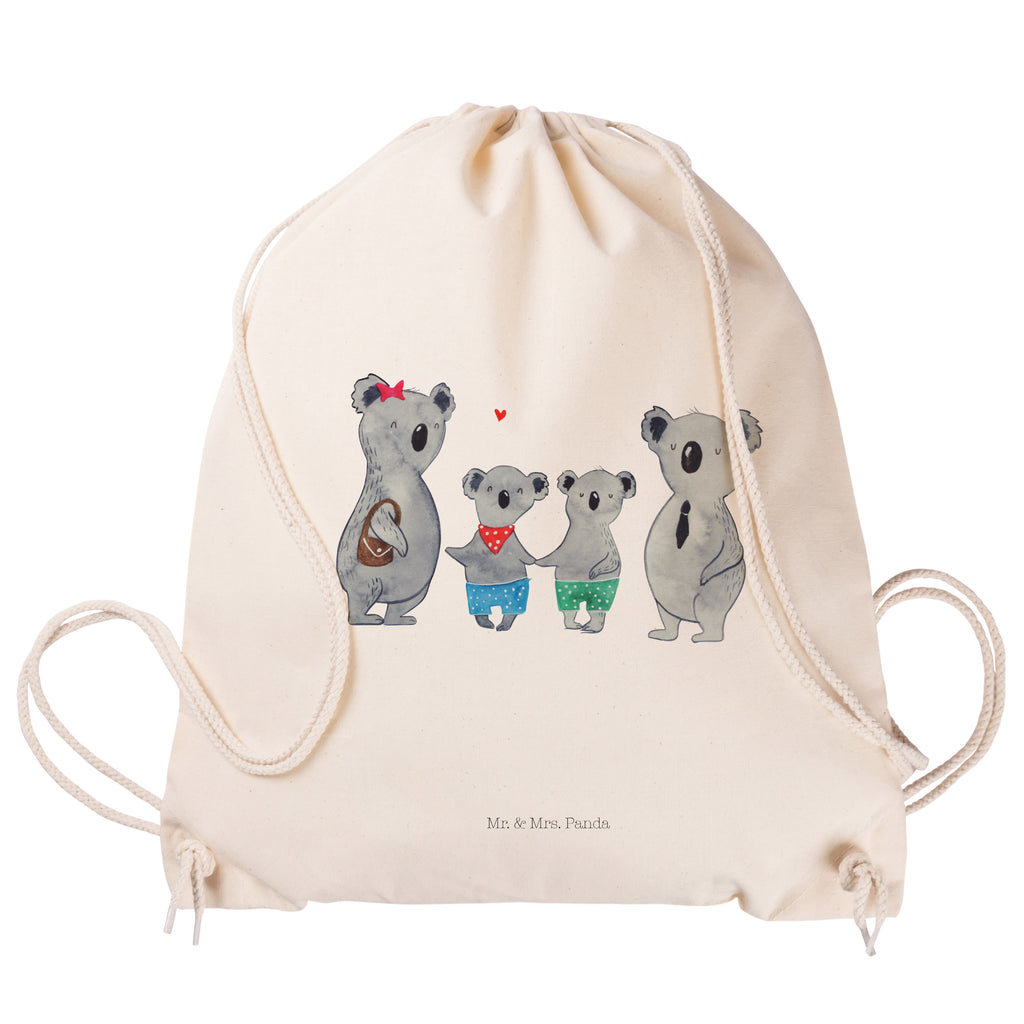 Sportbeutel Koala Familie zwei Turnbeutel, Beutel, Sporttasche, Tasche, Stoffbeutel, Familie, Vatertag, Muttertag, Bruder, Schwester, Mama, Papa, Oma, Opa, Koala, Koalabär, beste Familie, Familienzeit, Familienleben, Koalafamilie, Lieblingsfamilie
