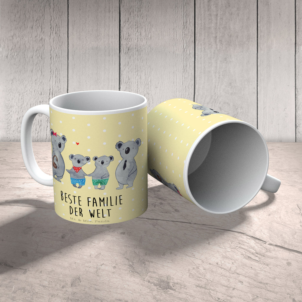 Tasse Koala Familie zwei Koala, Koalabär, Familie, beste Familie, Familienzeit, Familienleben, Koalafamilie, Lieblingsfamilie Becher, Kaffeetasse, Kaffeebecher, Tee, Frühstück, Büro  Familie, Vatertag, Muttertag, Bruder, Schwester, Mama, Papa, Oma, Opa