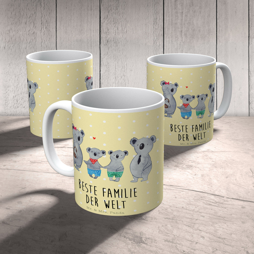 Tasse Koala Familie zwei Koala, Koalabär, Familie, beste Familie, Familienzeit, Familienleben, Koalafamilie, Lieblingsfamilie Becher, Kaffeetasse, Kaffeebecher, Tee, Frühstück, Büro  Familie, Vatertag, Muttertag, Bruder, Schwester, Mama, Papa, Oma, Opa