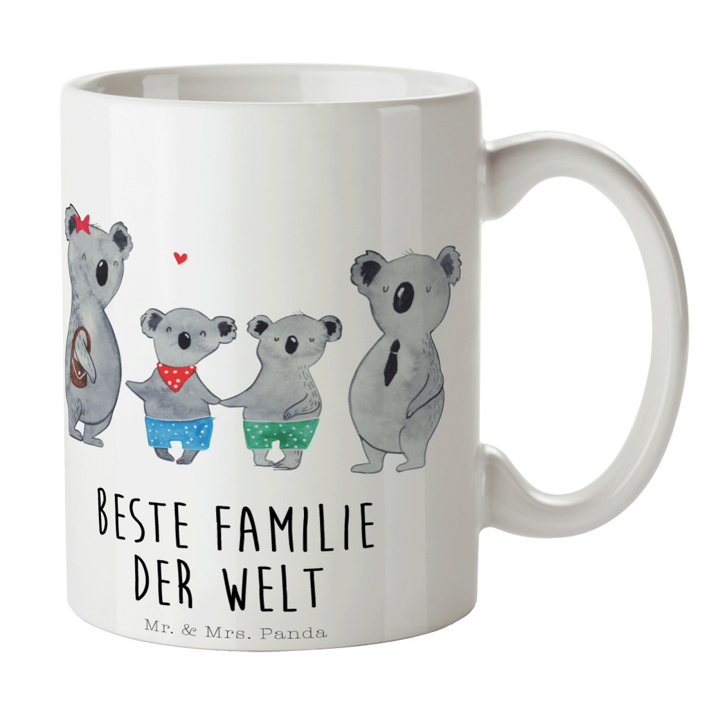 Tasse Koala Familie zwei Koala, Koalabär, Familie, beste Familie, Familienzeit, Familienleben, Koalafamilie, Lieblingsfamilie Becher, Kaffeetasse, Kaffeebecher, Tee, Frühstück, Büro  Familie, Vatertag, Muttertag, Bruder, Schwester, Mama, Papa, Oma, Opa