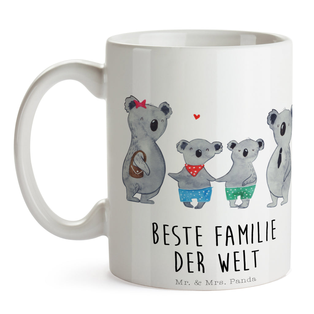 Tasse Koala Familie zwei Koala, Koalabär, Familie, beste Familie, Familienzeit, Familienleben, Koalafamilie, Lieblingsfamilie Becher, Kaffeetasse, Kaffeebecher, Tee, Frühstück, Büro  Familie, Vatertag, Muttertag, Bruder, Schwester, Mama, Papa, Oma, Opa