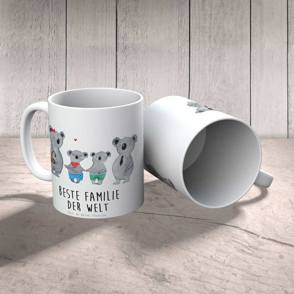 Tasse Koala Familie zwei Koala, Koalabär, Familie, beste Familie, Familienzeit, Familienleben, Koalafamilie, Lieblingsfamilie Becher, Kaffeetasse, Kaffeebecher, Tee, Frühstück, Büro  Familie, Vatertag, Muttertag, Bruder, Schwester, Mama, Papa, Oma, Opa