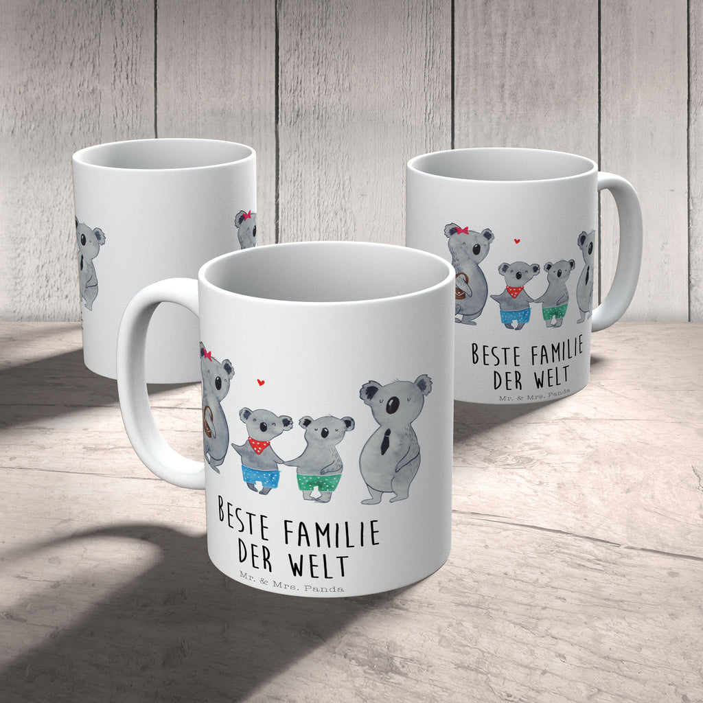 Tasse Koala Familie zwei Koala, Koalabär, Familie, beste Familie, Familienzeit, Familienleben, Koalafamilie, Lieblingsfamilie Becher, Kaffeetasse, Kaffeebecher, Tee, Frühstück, Büro  Familie, Vatertag, Muttertag, Bruder, Schwester, Mama, Papa, Oma, Opa
