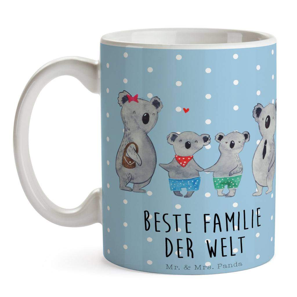 Tasse Koala Familie zwei Koala, Koalabär, Familie, beste Familie, Familienzeit, Familienleben, Koalafamilie, Lieblingsfamilie Becher, Kaffeetasse, Kaffeebecher, Tee, Frühstück, Büro  Familie, Vatertag, Muttertag, Bruder, Schwester, Mama, Papa, Oma, Opa