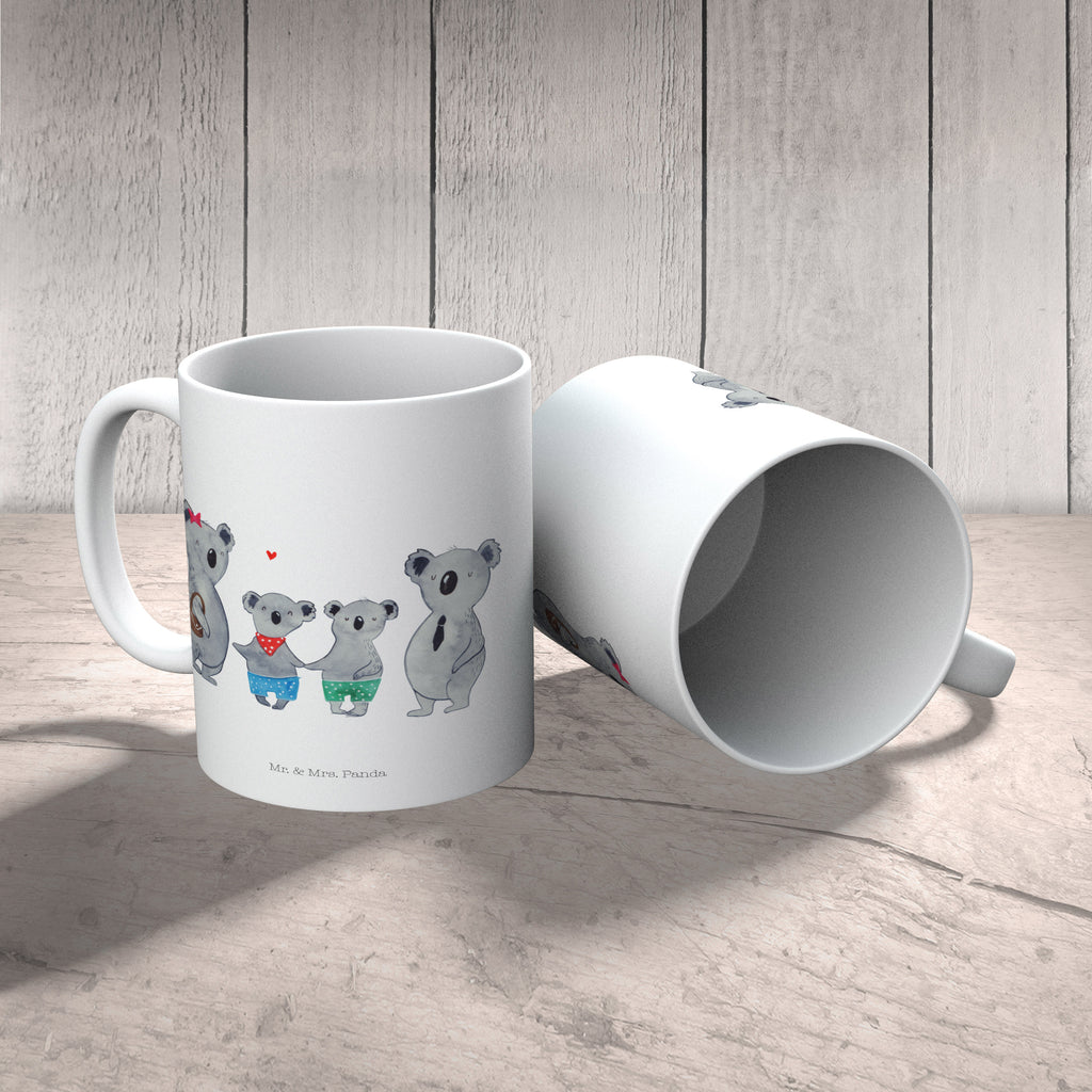 Tasse Koala Familie zwei Koala, Koalabär, Familie, beste Familie, Familienzeit, Familienleben, Koalafamilie, Lieblingsfamilie Becher, Kaffeetasse, Kaffeebecher, Tee, Frühstück, Büro  Familie, Vatertag, Muttertag, Bruder, Schwester, Mama, Papa, Oma, Opa