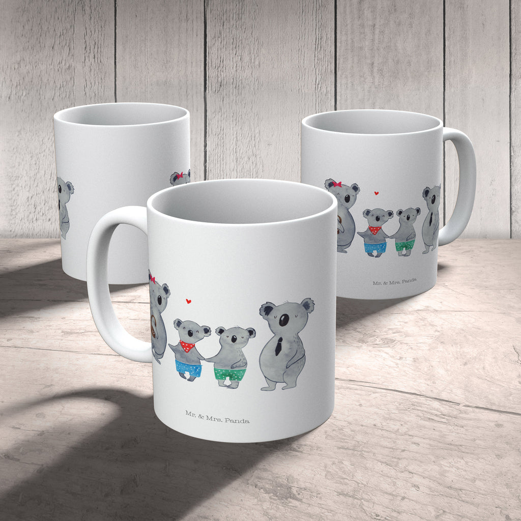 Tasse Koala Familie zwei Koala, Koalabär, Familie, beste Familie, Familienzeit, Familienleben, Koalafamilie, Lieblingsfamilie Becher, Kaffeetasse, Kaffeebecher, Tee, Frühstück, Büro  Familie, Vatertag, Muttertag, Bruder, Schwester, Mama, Papa, Oma, Opa