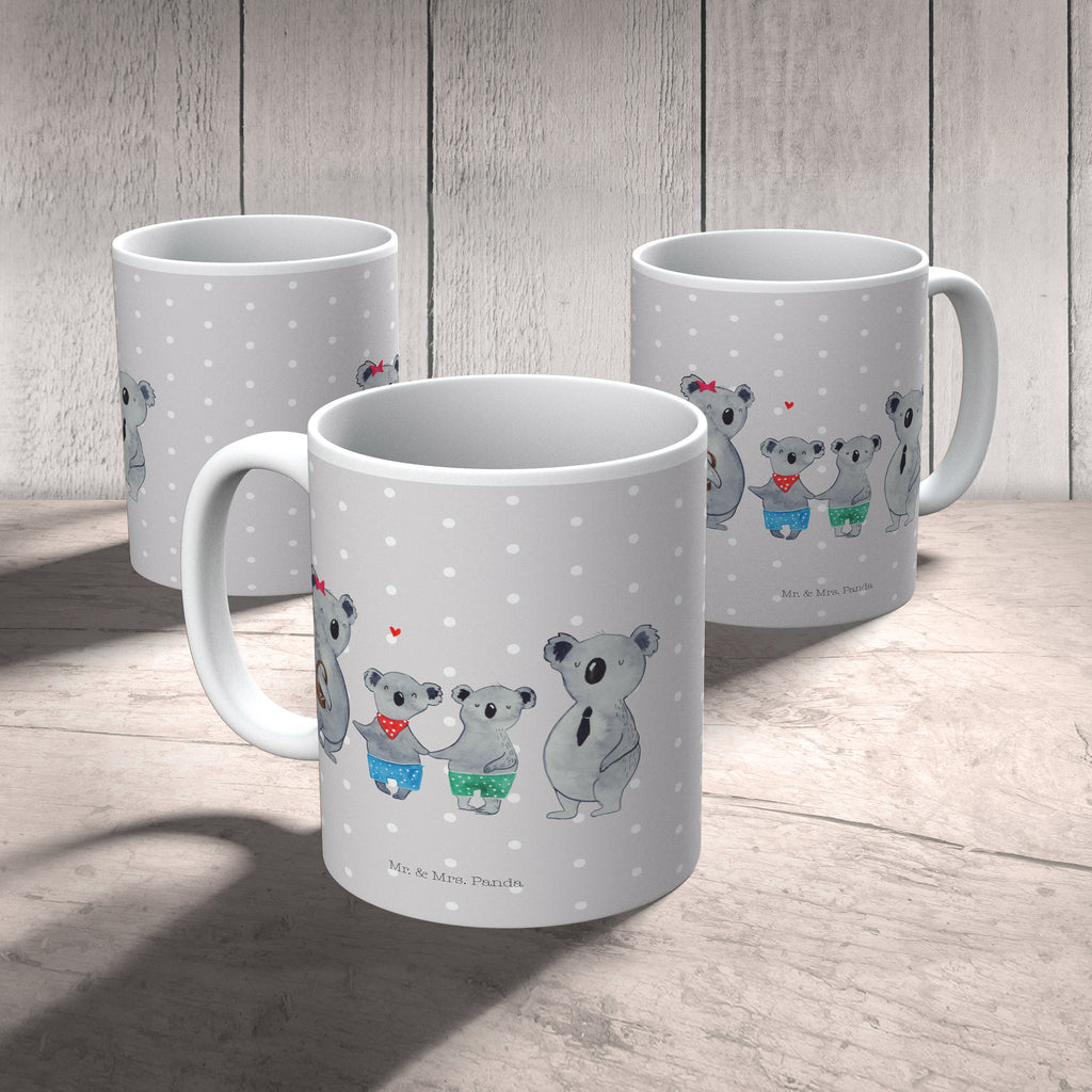 Tasse Koala Familie zwei Koala, Koalabär, Familie, beste Familie, Familienzeit, Familienleben, Koalafamilie, Lieblingsfamilie Becher, Kaffeetasse, Kaffeebecher, Tee, Frühstück, Büro  Familie, Vatertag, Muttertag, Bruder, Schwester, Mama, Papa, Oma, Opa