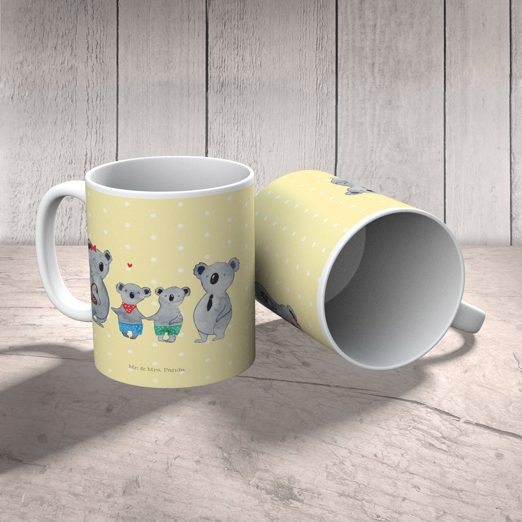 Tasse Koala Familie zwei Koala, Koalabär, Familie, beste Familie, Familienzeit, Familienleben, Koalafamilie, Lieblingsfamilie Becher, Kaffeetasse, Kaffeebecher, Tee, Frühstück, Büro  Familie, Vatertag, Muttertag, Bruder, Schwester, Mama, Papa, Oma, Opa