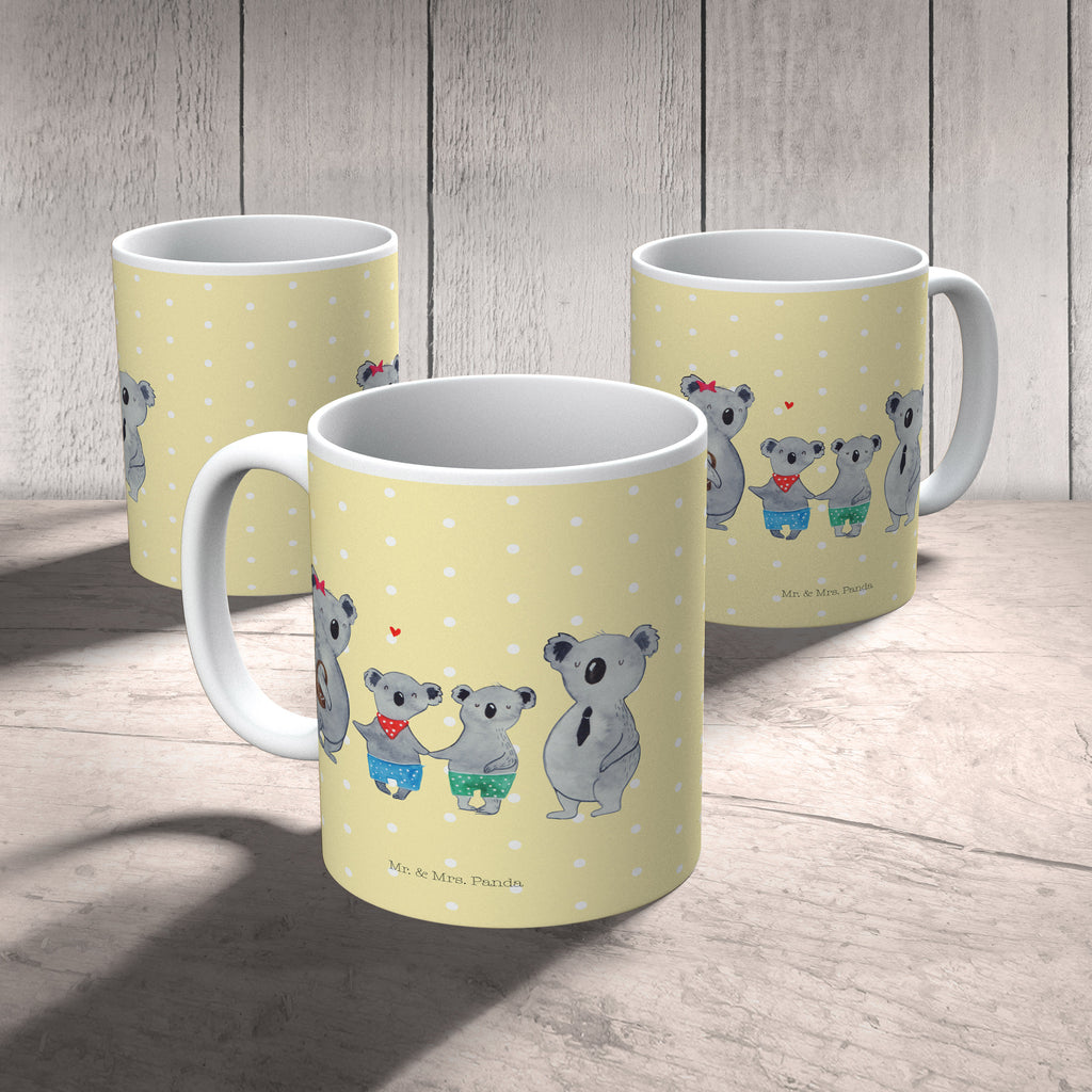 Tasse Koala Familie zwei Koala, Koalabär, Familie, beste Familie, Familienzeit, Familienleben, Koalafamilie, Lieblingsfamilie Becher, Kaffeetasse, Kaffeebecher, Tee, Frühstück, Büro  Familie, Vatertag, Muttertag, Bruder, Schwester, Mama, Papa, Oma, Opa