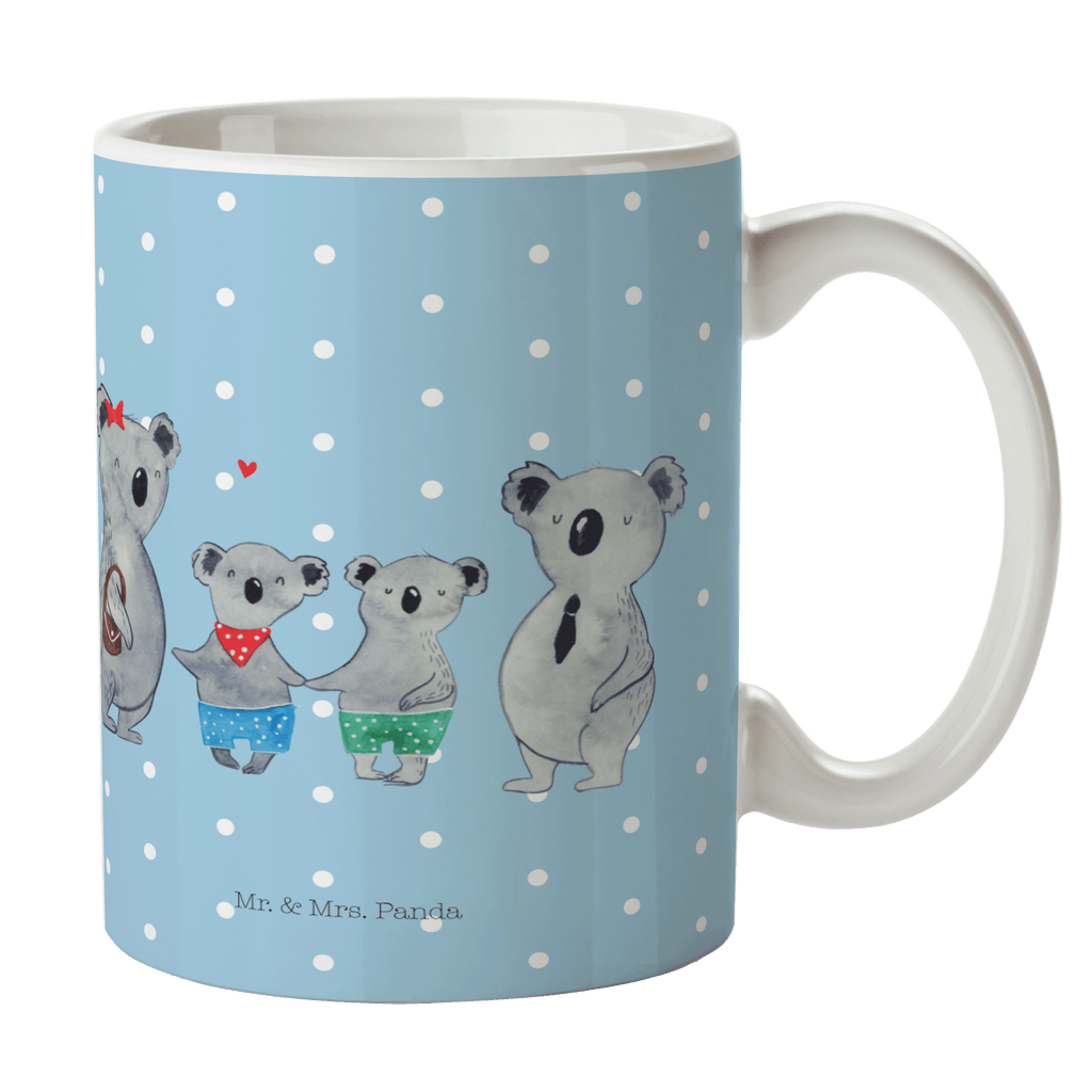 Tasse Koala Familie zwei Koala, Koalabär, Familie, beste Familie, Familienzeit, Familienleben, Koalafamilie, Lieblingsfamilie Becher, Kaffeetasse, Kaffeebecher, Tee, Frühstück, Büro  Familie, Vatertag, Muttertag, Bruder, Schwester, Mama, Papa, Oma, Opa