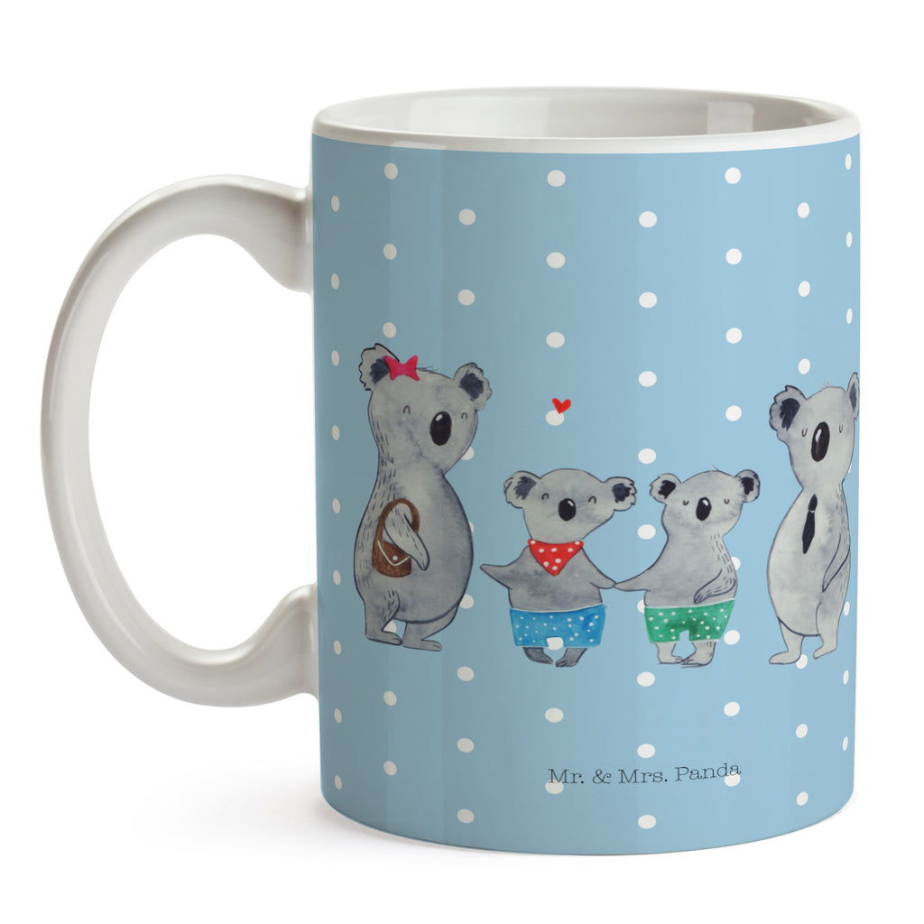 Tasse Koala Familie zwei Koala, Koalabär, Familie, beste Familie, Familienzeit, Familienleben, Koalafamilie, Lieblingsfamilie Becher, Kaffeetasse, Kaffeebecher, Tee, Frühstück, Büro  Familie, Vatertag, Muttertag, Bruder, Schwester, Mama, Papa, Oma, Opa