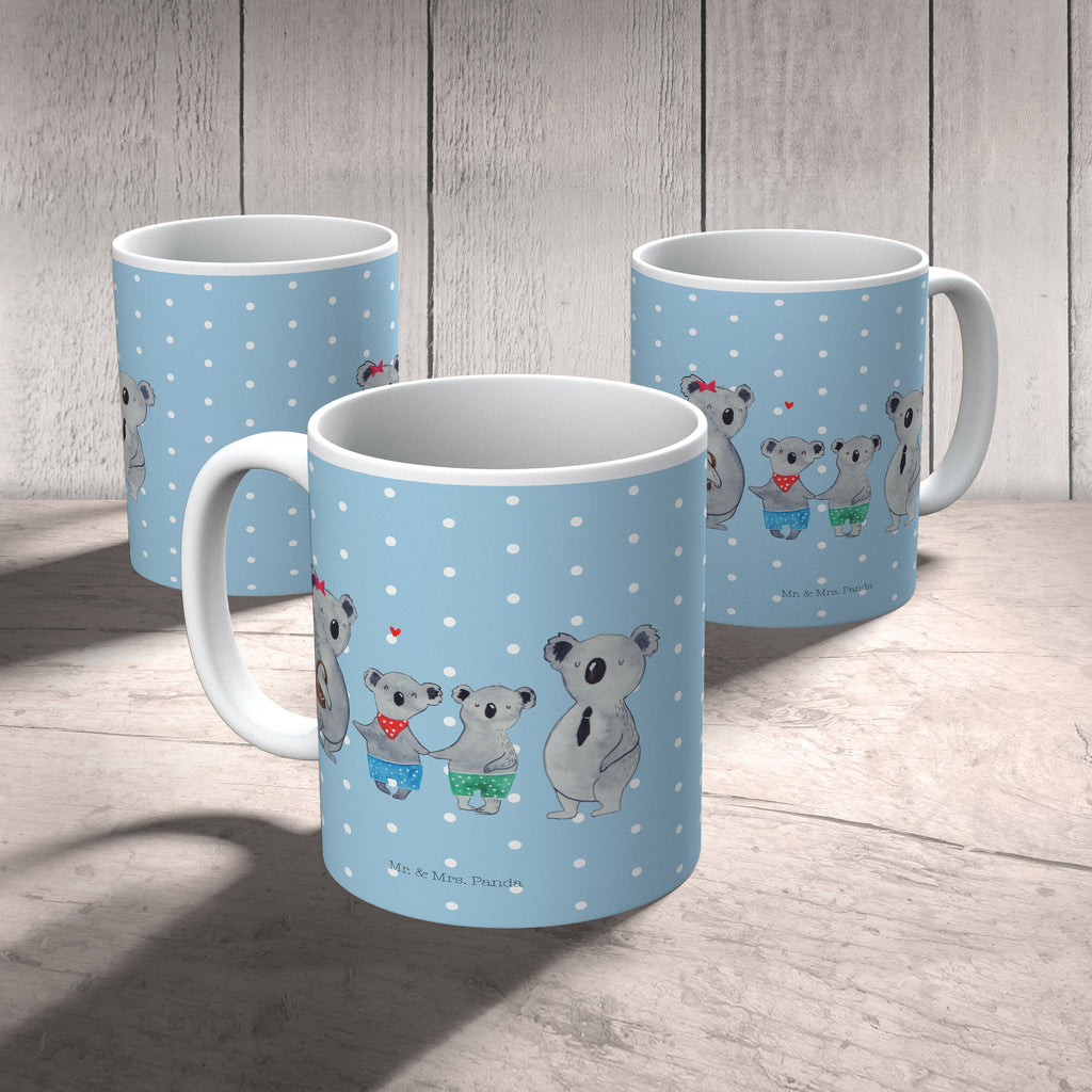 Tasse Koala Familie zwei Koala, Koalabär, Familie, beste Familie, Familienzeit, Familienleben, Koalafamilie, Lieblingsfamilie Becher, Kaffeetasse, Kaffeebecher, Tee, Frühstück, Büro  Familie, Vatertag, Muttertag, Bruder, Schwester, Mama, Papa, Oma, Opa