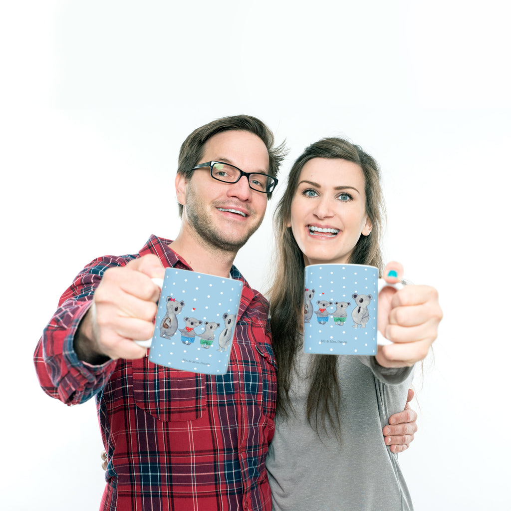Tasse Koala Familie zwei Koala, Koalabär, Familie, beste Familie, Familienzeit, Familienleben, Koalafamilie, Lieblingsfamilie Becher, Kaffeetasse, Kaffeebecher, Tee, Frühstück, Büro  Familie, Vatertag, Muttertag, Bruder, Schwester, Mama, Papa, Oma, Opa