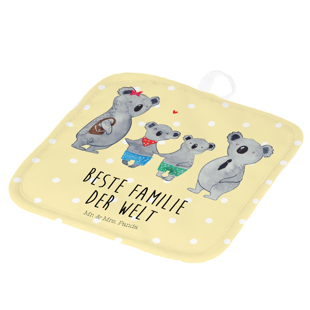 2er Set Topflappen  Koala Familie zwei Topflappen, Topfuntersetzer, Ofenhandschuh, Topflappen Set, Topflappen lustig, Topflappen mit Spruch, Familie, Vatertag, Muttertag, Bruder, Schwester, Mama, Papa, Oma, Opa, Koala, Koalabär, beste Familie, Familienzeit, Familienleben, Koalafamilie, Lieblingsfamilie