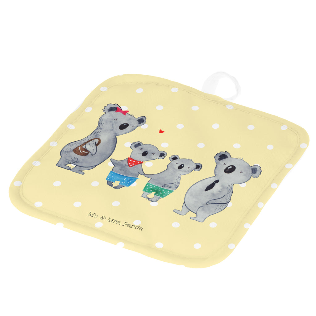 2er Set Topflappen  Koala Familie zwei Topflappen, Topfuntersetzer, Ofenhandschuh, Topflappen Set, Topflappen lustig, Topflappen mit Spruch, Familie, Vatertag, Muttertag, Bruder, Schwester, Mama, Papa, Oma, Opa, Koala, Koalabär, beste Familie, Familienzeit, Familienleben, Koalafamilie, Lieblingsfamilie