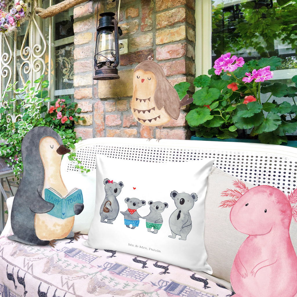 40x40 Kissen Koala Familie zwei Kissenhülle, Kopfkissen, Sofakissen, Dekokissen, Motivkissen, Familie, Vatertag, Muttertag, Bruder, Schwester, Mama, Papa, Oma, Opa, Koala, Koalabär, beste Familie, Familienzeit, Familienleben, Koalafamilie, Lieblingsfamilie