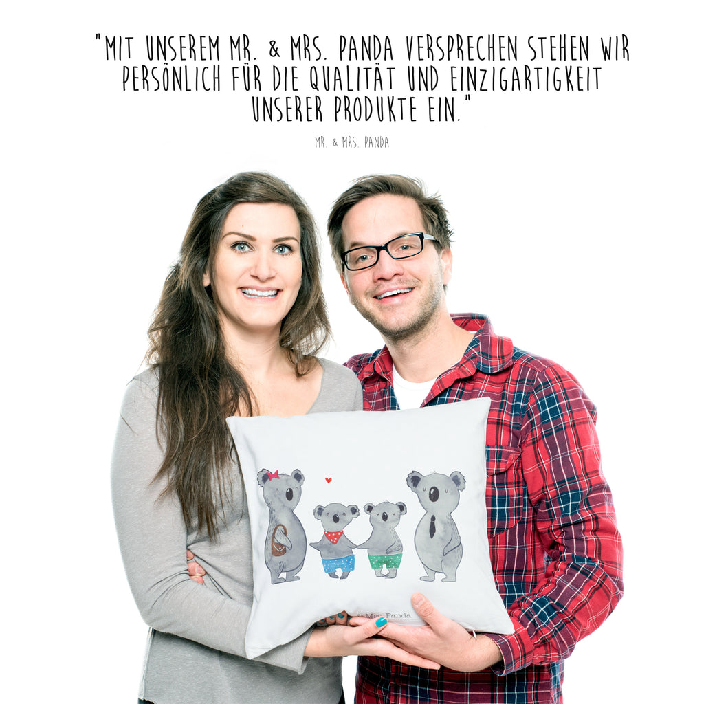 40x40 Kissen Koala Familie zwei Kissenhülle, Kopfkissen, Sofakissen, Dekokissen, Motivkissen, Familie, Vatertag, Muttertag, Bruder, Schwester, Mama, Papa, Oma, Opa, Koala, Koalabär, beste Familie, Familienzeit, Familienleben, Koalafamilie, Lieblingsfamilie